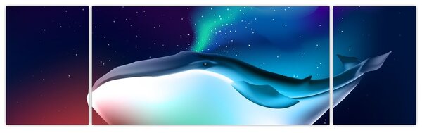 Obraz - Vesmírná velryba (170x50 cm)