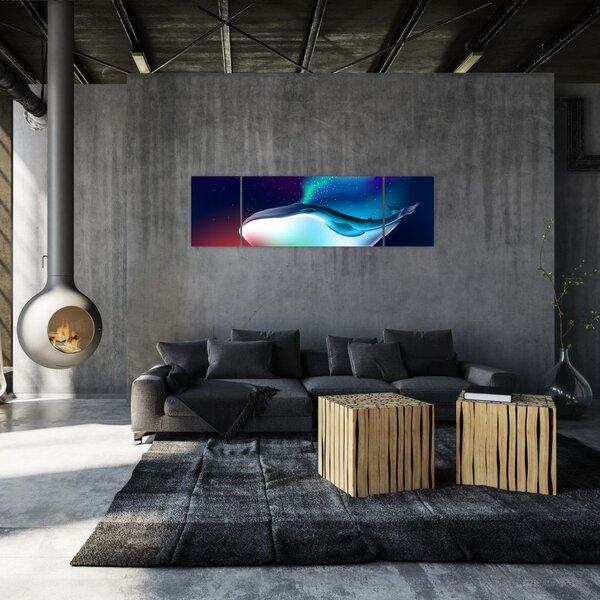 Obraz - Vesmírná velryba (170x50 cm)