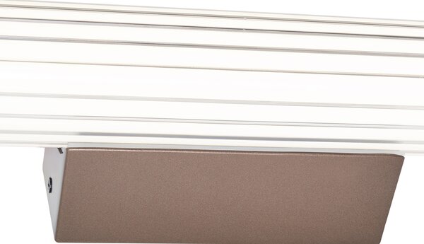 Retro nástěnná lampa bronzová 60,4 cm vč. LED IP44 - Coco