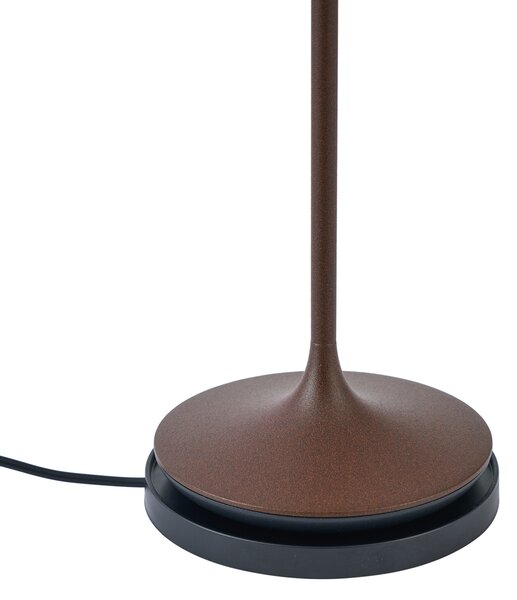 Stolní lampa rezavě hnědá vč. LED IP65 dobíjecí s nabíjecí stanicí - Bass