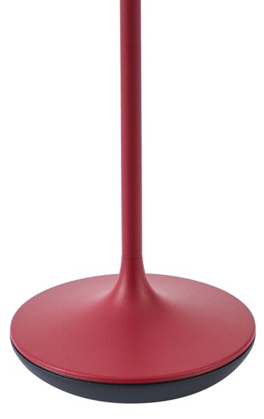 Stolní lampa červená vč. LED IP65 dobíjecí s nabíjecí stanicí - Treble