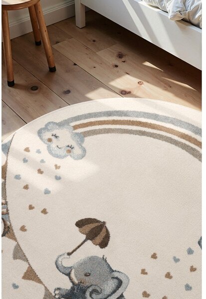 Krémový dětský koberec ø160 cm Walk like an Elephant Rainbow – Villeroy&Boch
