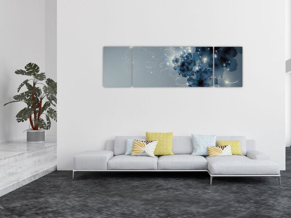 Obraz - Něžné květy (170x50 cm)