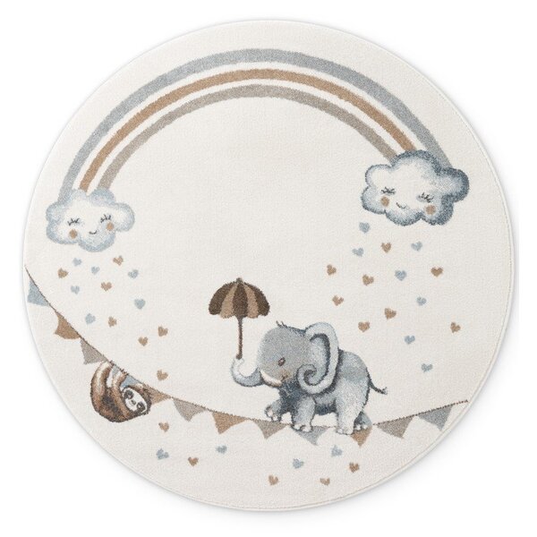 Krémový dětský koberec ø160 cm Walk like an Elephant Rainbow – Villeroy&Boch