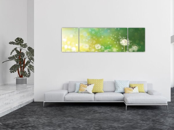 Obraz - Odkvetlé pampelišky (170x50 cm)