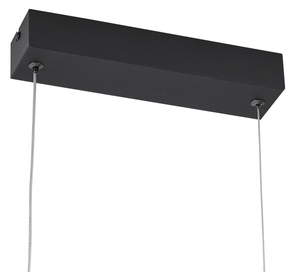 Moderní závěsné svítidlo černé vč. LED s 3-stupňovým stmíváním - Twirl