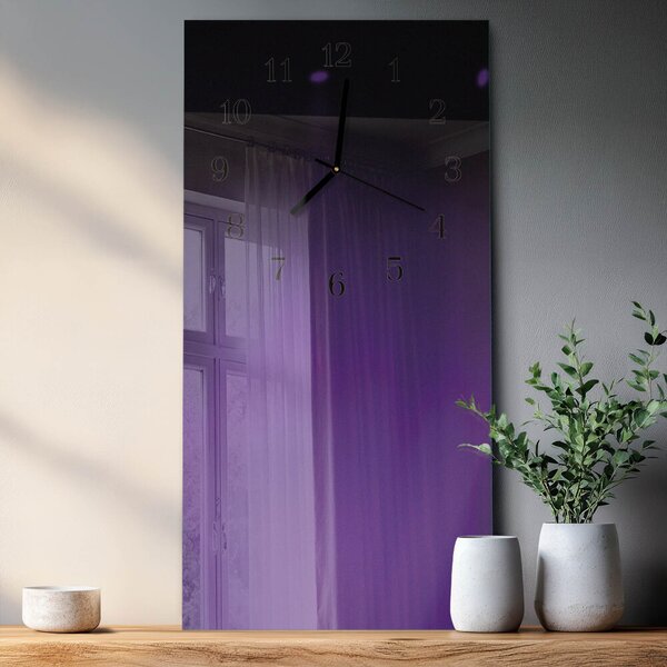 Skleněné hodiny vertikální Vzor zsppc-30x60-00174639