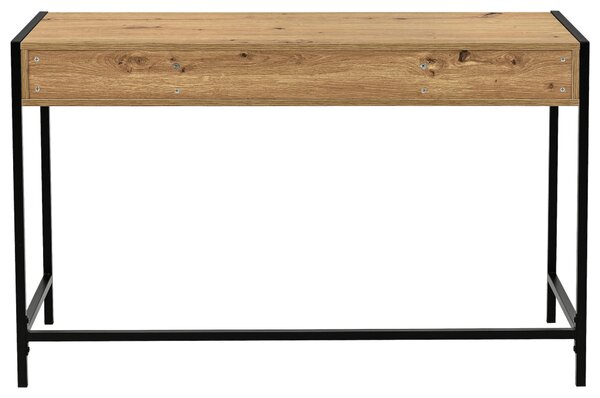 PSACÍ STŮL, černá, dub artisan, 120/48/76 cm Carryhome - Kancelářské stoly