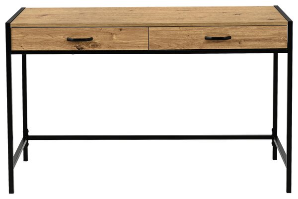 PSACÍ STŮL, černá, dub artisan, 120/48/76 cm Carryhome - Kancelářské stoly