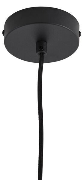 Designové závěsné svítidlo černé s duhovým sklem 35cm - Mallon