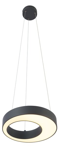 Moderní závěsné svítidlo černé 35 cm s 3-stupňovým stmíváním - Organici