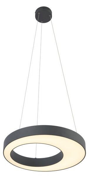 Moderní závěsné svítidlo černé 50 cm vč. LED 3-stupňové stmívatelné - Organici