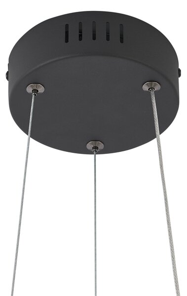 Skandinávské závěsné svítidlo černé 72 cm vč. LED s 3-stupňovým stmíváním - Circuit