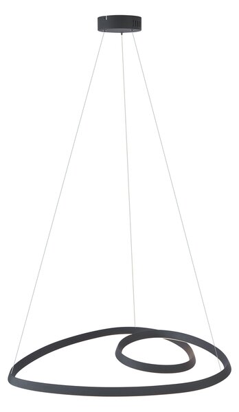 Skandinávské závěsné svítidlo černé 72 cm vč. LED s 3-stupňovým stmíváním - Circuit