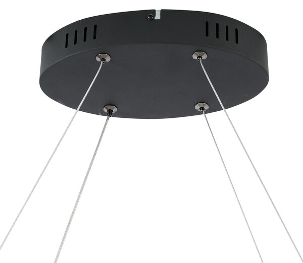 Skandinávské závěsné svítidlo černé 110 cm vč. LED s 3-krokovým stmíváním - Circuit