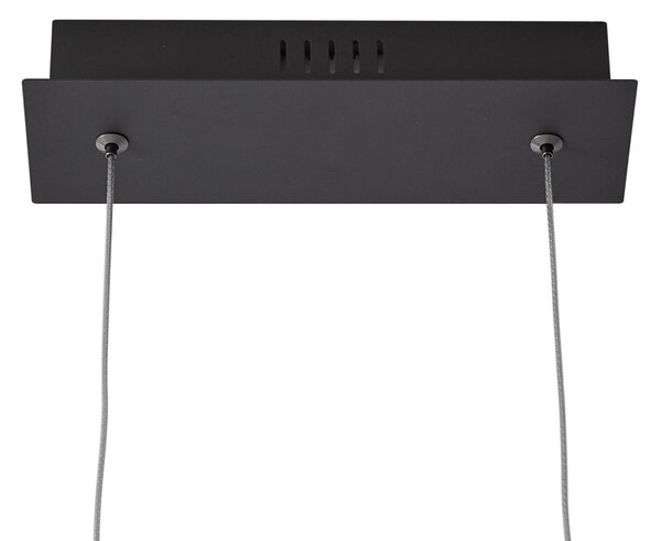 Designové závěsné svítidlo černé 110 cm vč. LED 3-krokové stmívatelné - Wokkel