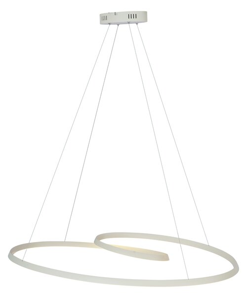 Skandinávské závěsné svítidlo béžové 110 cm vč. LED s 3-stupňovým stmíváním - Circuit
