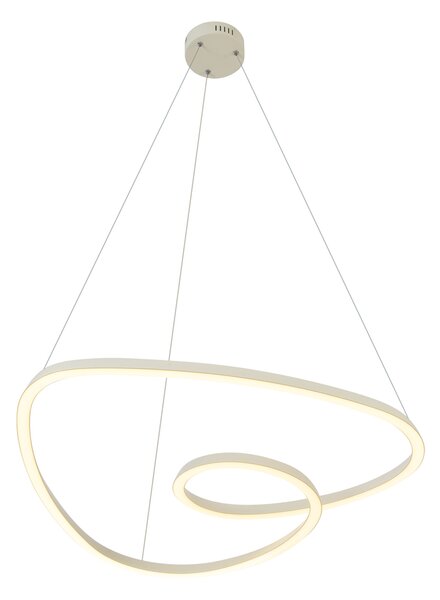 Skandinávské závěsné svítidlo béžové 72 cm vč. LED s 3-stupňovým stmíváním - Circuit