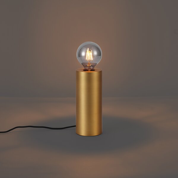 Moderní stolní lampa mosaz 24 cm - Cylinder