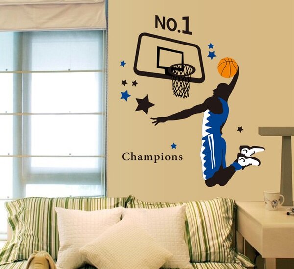 Živá Zeď Samolepka Basketbalista Velikost: 90 x 100 cm
