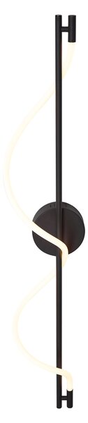 Moderní nástěnné svítidlo černé vč. LED 3-stupňové stmívatelné - Twirl