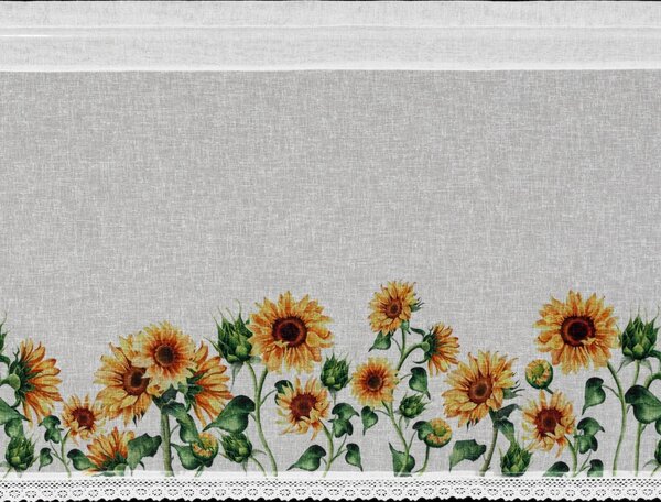 KRÁTKÁ ZÁCLONA NA PÁSCE HELIA 150X60 CM KVĚTY