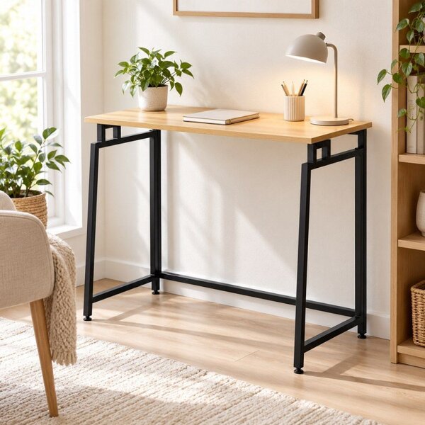 Skládací pracovní stůl 80x40 cm SPRINGOS HF0058 Flecto světle hnědý