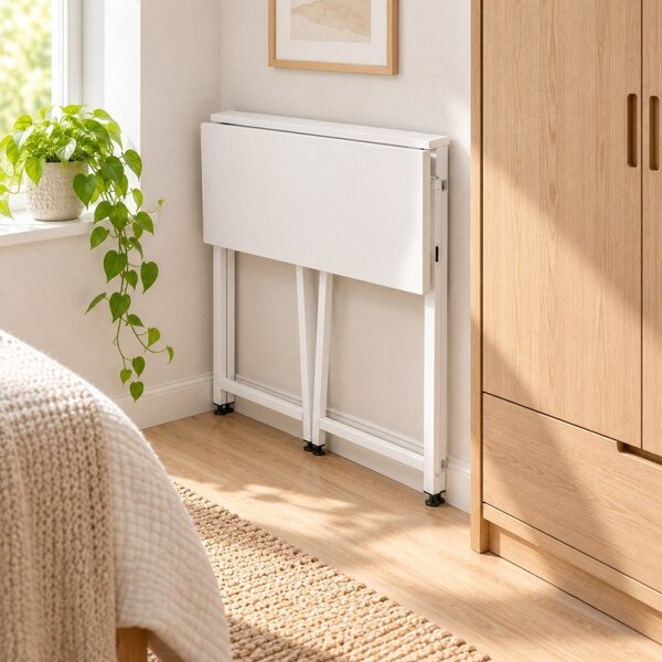 Skládací pracovní stůl 80x40 cm SPRINGOS HF0057 Flecto bílý