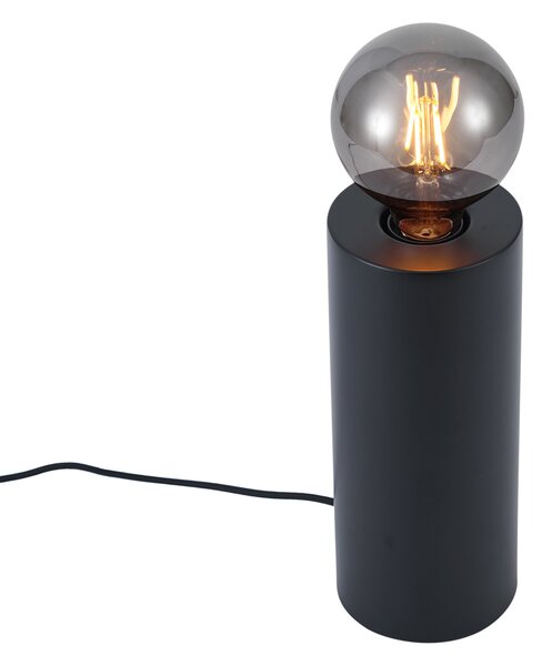 Moderní stolní lampa černá 24 cm - Cylinder