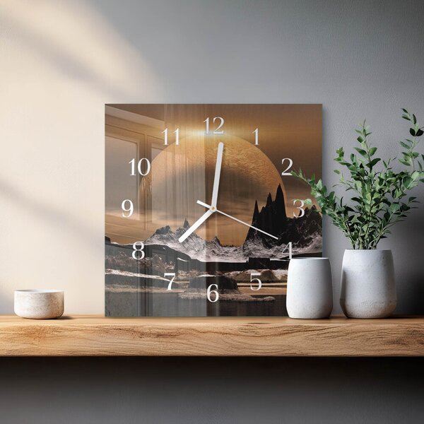 Skleněné hodiny Hory zskb-30x30-00087397