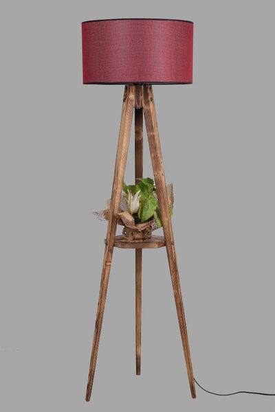 ASIR Stojací lampa BORDO hnědá červená