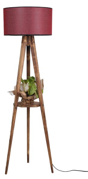 ASIR Stojací lampa BORDO hnědá červená