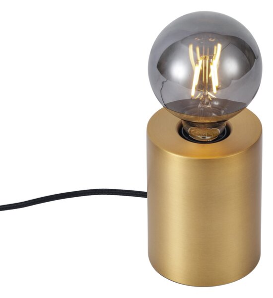 Moderní stolní lampa mosazná 13 cm - Cylinder