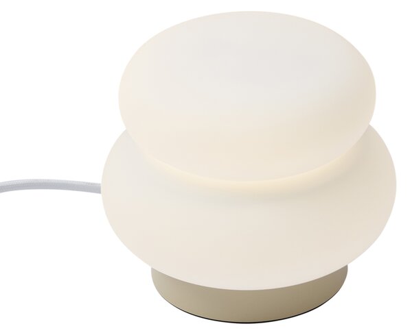 Japandi stolní lampa béžová s opálovým sklem 15 cm - Kumo