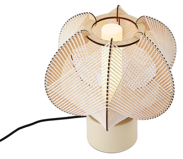 Japandi stolní lampa béžová 32 cm - Gertie