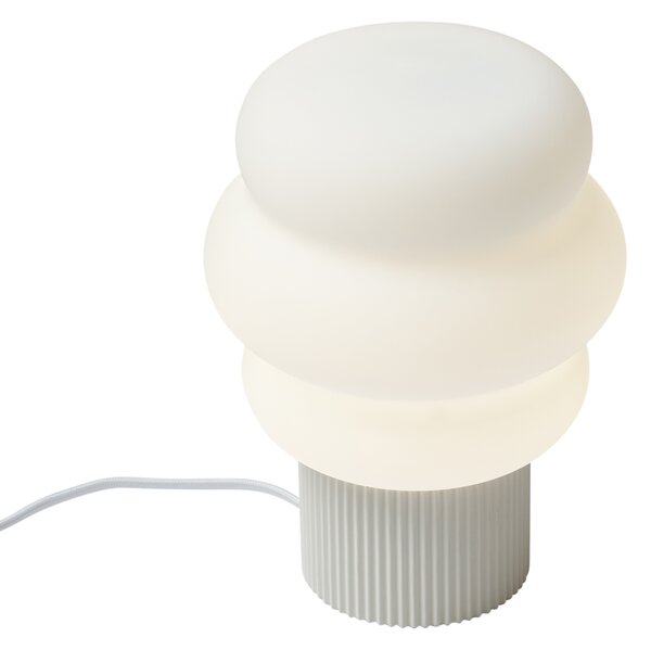 Japandi stolní lampa béžová s opálovým sklem 18cm - Kumo