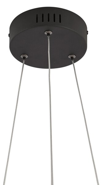 Designové závěsné svítidlo černé kulaté s 3-stupňovým stmíváním - Krisscross