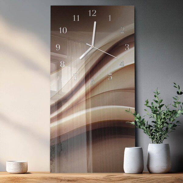 Skleněné hodiny vertikální Vzor zsppb-30x60-00090839