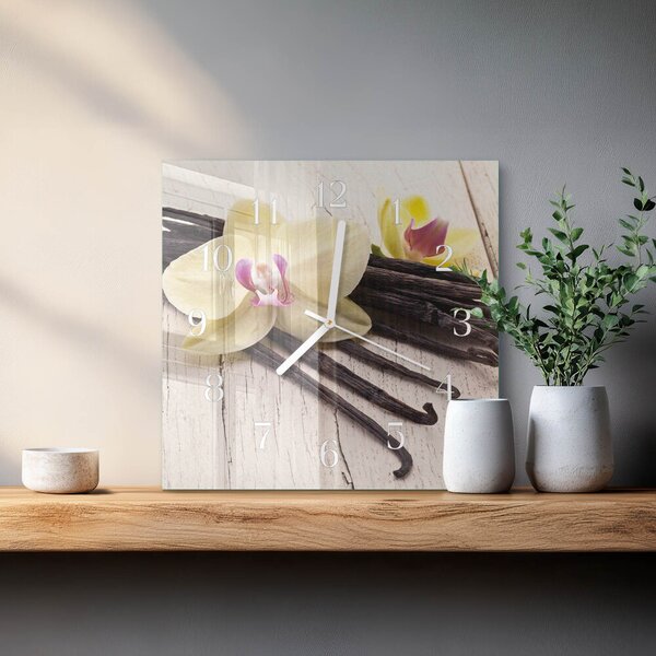 Skleněné hodiny Vanilka zskb-30x30-00087291
