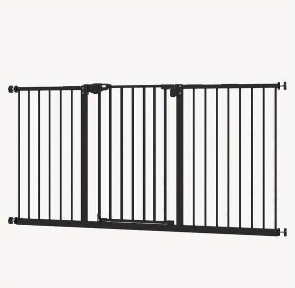Ohrádka pro psy – Ohrádka pro domácí zvířata – Bezpečnostní zábradlí pro schody – Bezpečnostní ohrádka – Branka – Rozměry: 135,89 x 76,2 cm