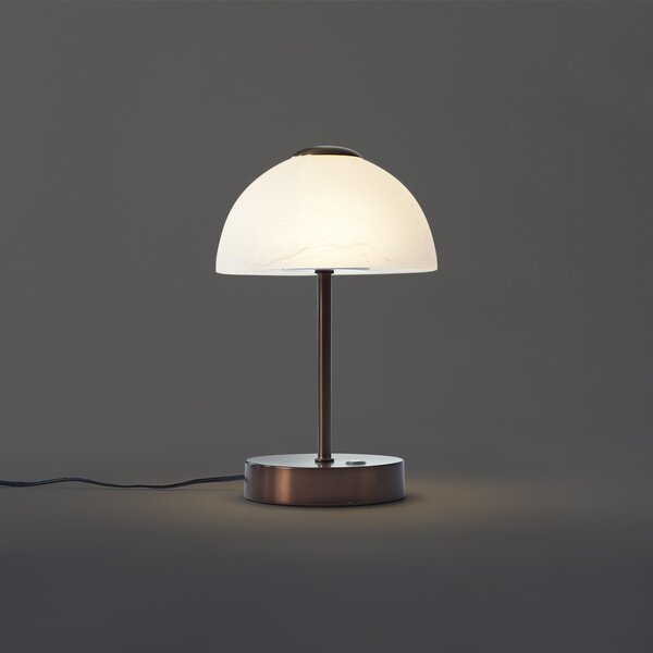 Designová stolní lampa tmavě bronzová vč. LED stmívatelná - Joya