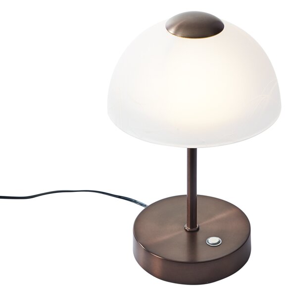 Designová stolní lampa tmavě bronzová vč. LED stmívatelná - Joya