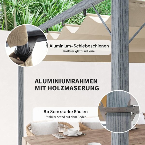 Pergola – Krytá terasa – Venkovní zastřešení – Altán – Venkovní prostor k odpočinku