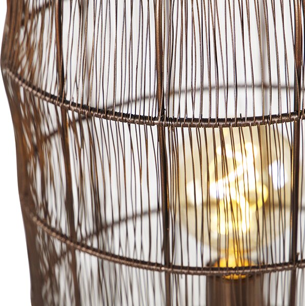 Moderní stojací lampa trojnožka měděná - Redo