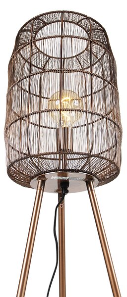 Moderní stojací lampa trojnožka měděná - Redo