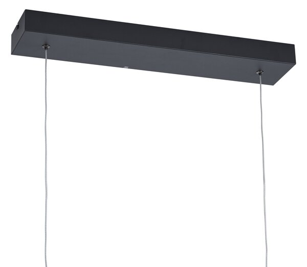 Designové závěsné svítidlo H černé se zlatou barvou vč. LED 3-stupňové stmívatelné - Joy