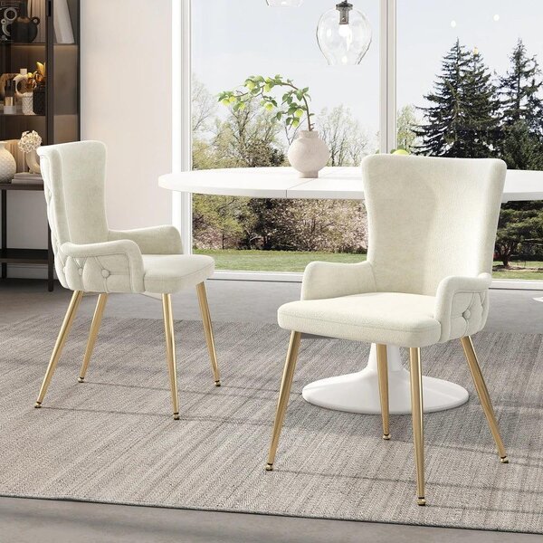 Jídelní židle - Sametové židle - Designové židle - Kovové nohy - Sada 4 kusů - Pohodlné