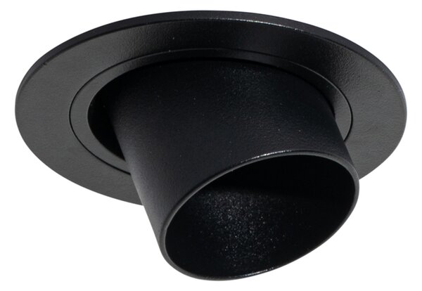 Moderní vestavné bodové svítidlo černé GU10 35mm kulaté otočné - Installa