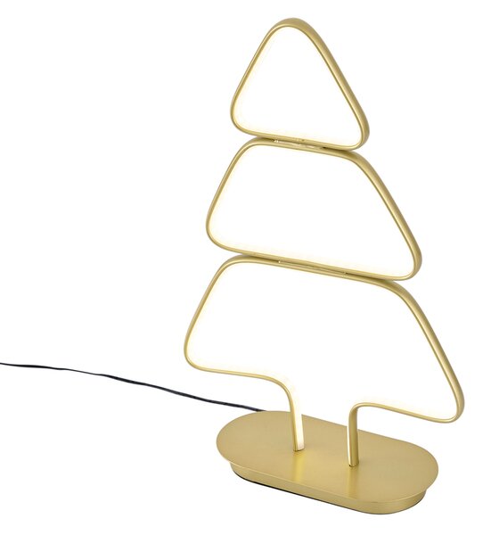 Vánoční stolní lampa zlatá vánoční stromek vč. LED - Arbre