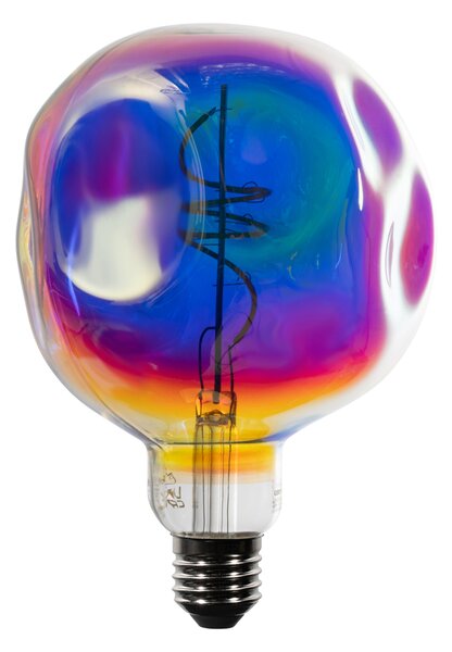 E27 Stmívatelná LED žárovka spirálové vlákno G125 Rainbow 4W 200 lm 1800K